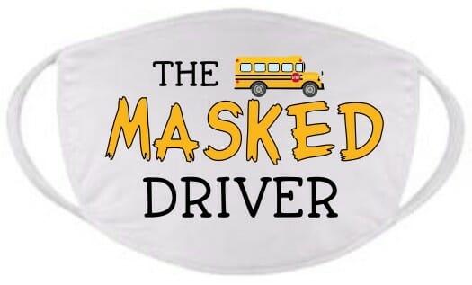 The Masked Driver face mask
