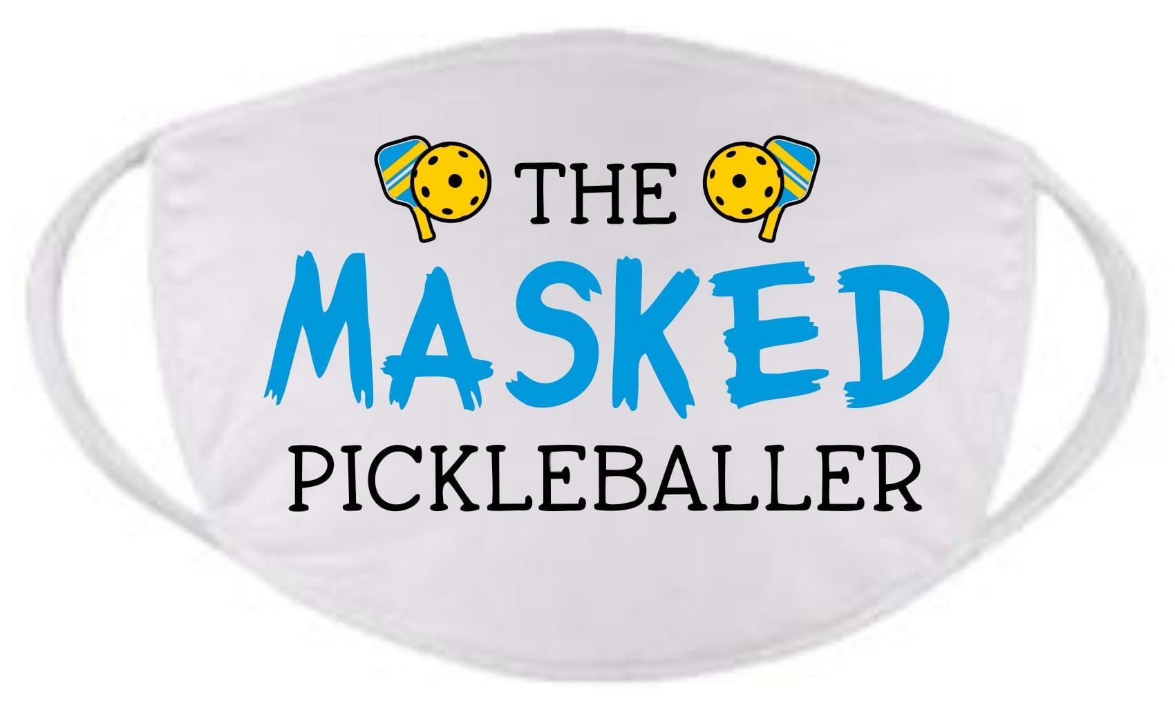 The Masked Pickleballer face mask